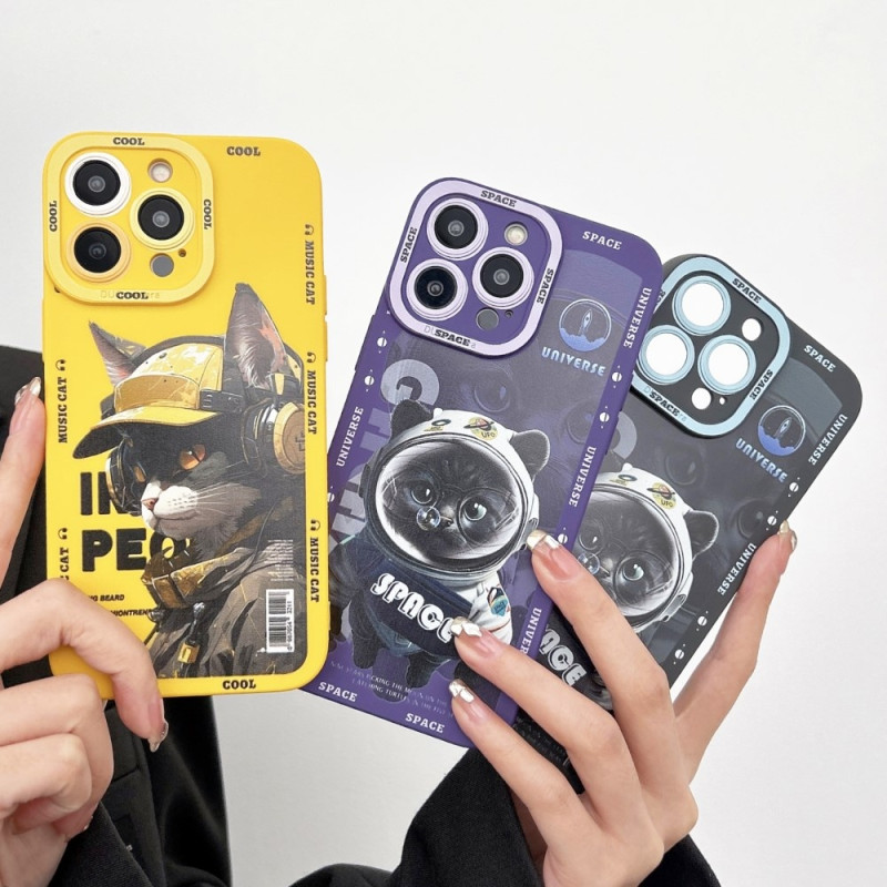 TPU - puhelinkotelon suojakuori iPhone 15 Plus Case Catille - Musta