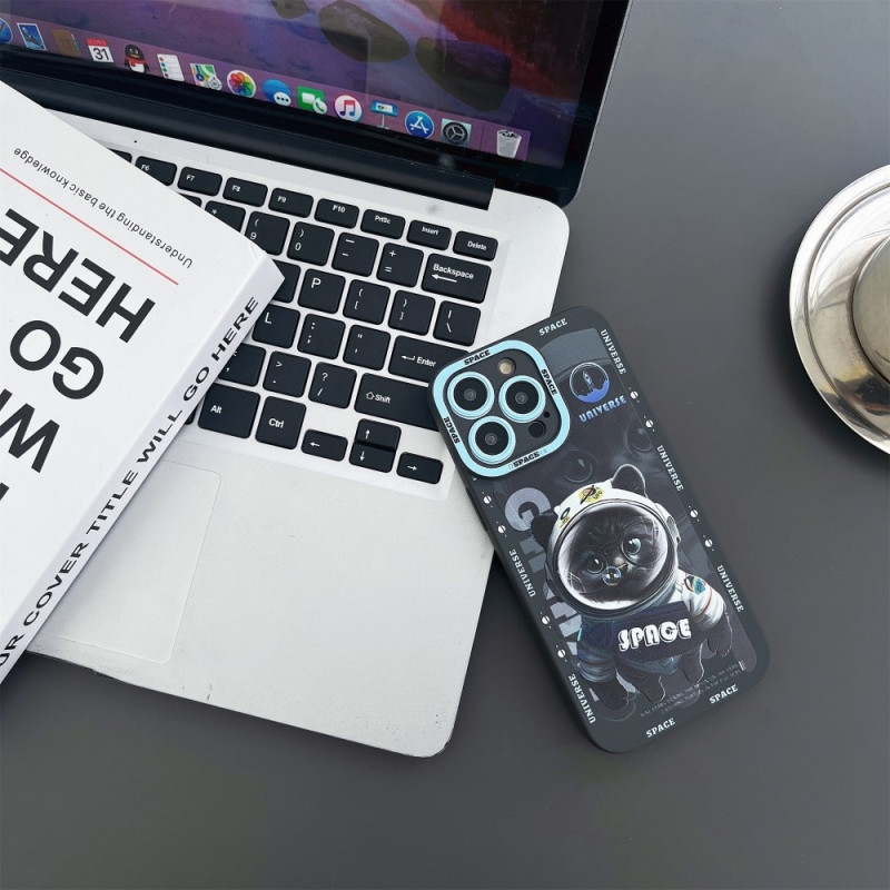 TPU - puhelinkotelon suojakuori iPhone 15 Plus Case Catille - Musta