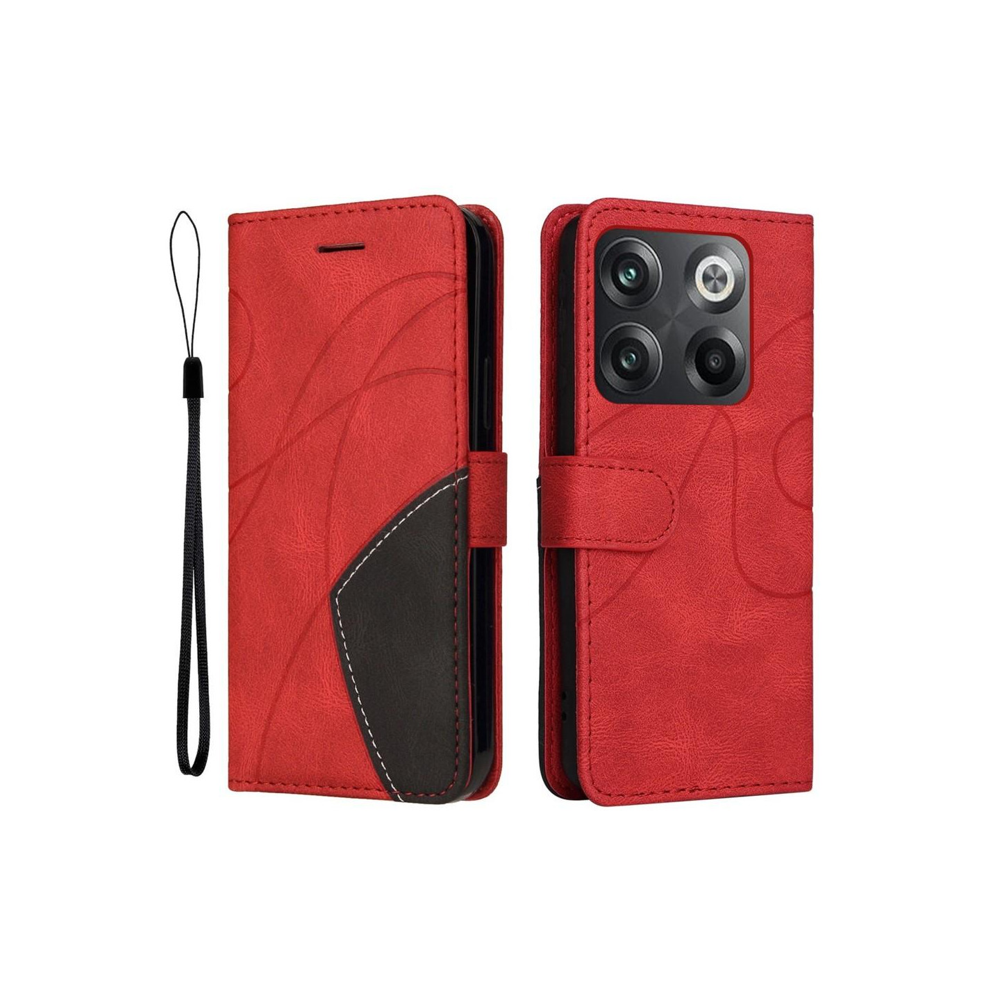 Til OnePlus 10T/Ace Pro KT - serien - 1 Dobbeltfarvet Rød