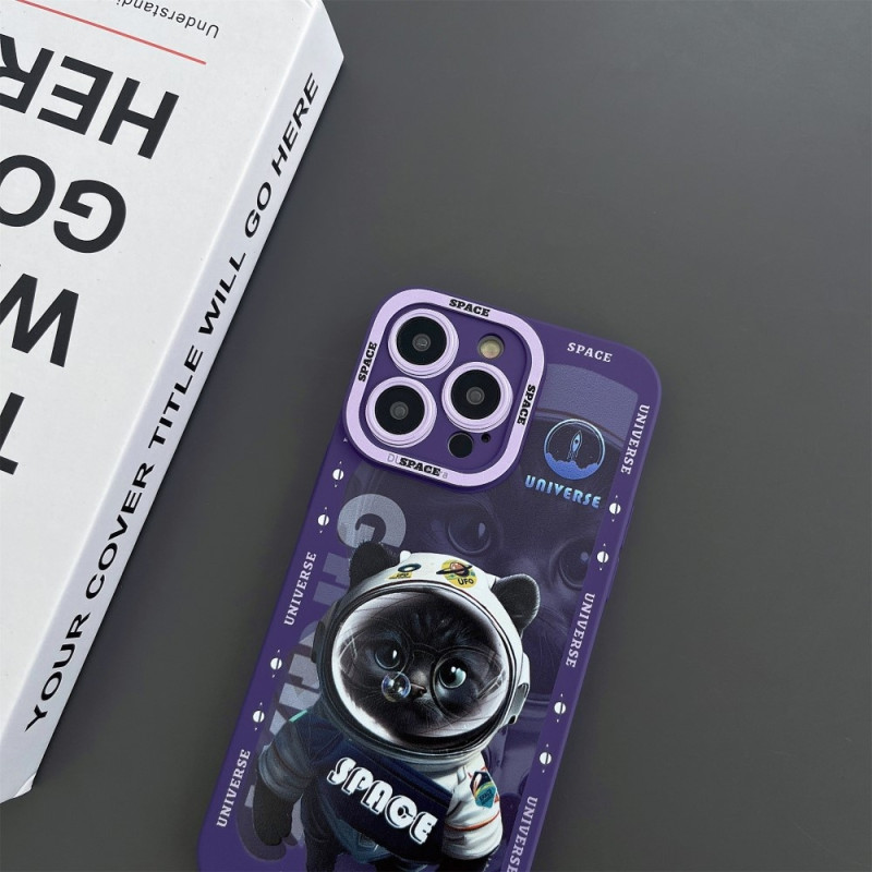 TPU - puhelinkotelon suojakuori iPhone 15 Plus Case Catille - Violetti