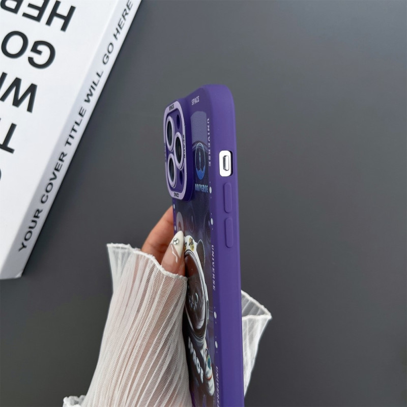 TPU - puhelinkotelon suojakuori iPhone 15 Plus Case Catille - Violetti