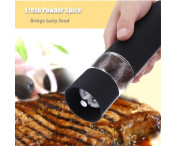 Automatisk Salt & peppar kvarn Elektrisk Örtpeppar Kryddkvarn