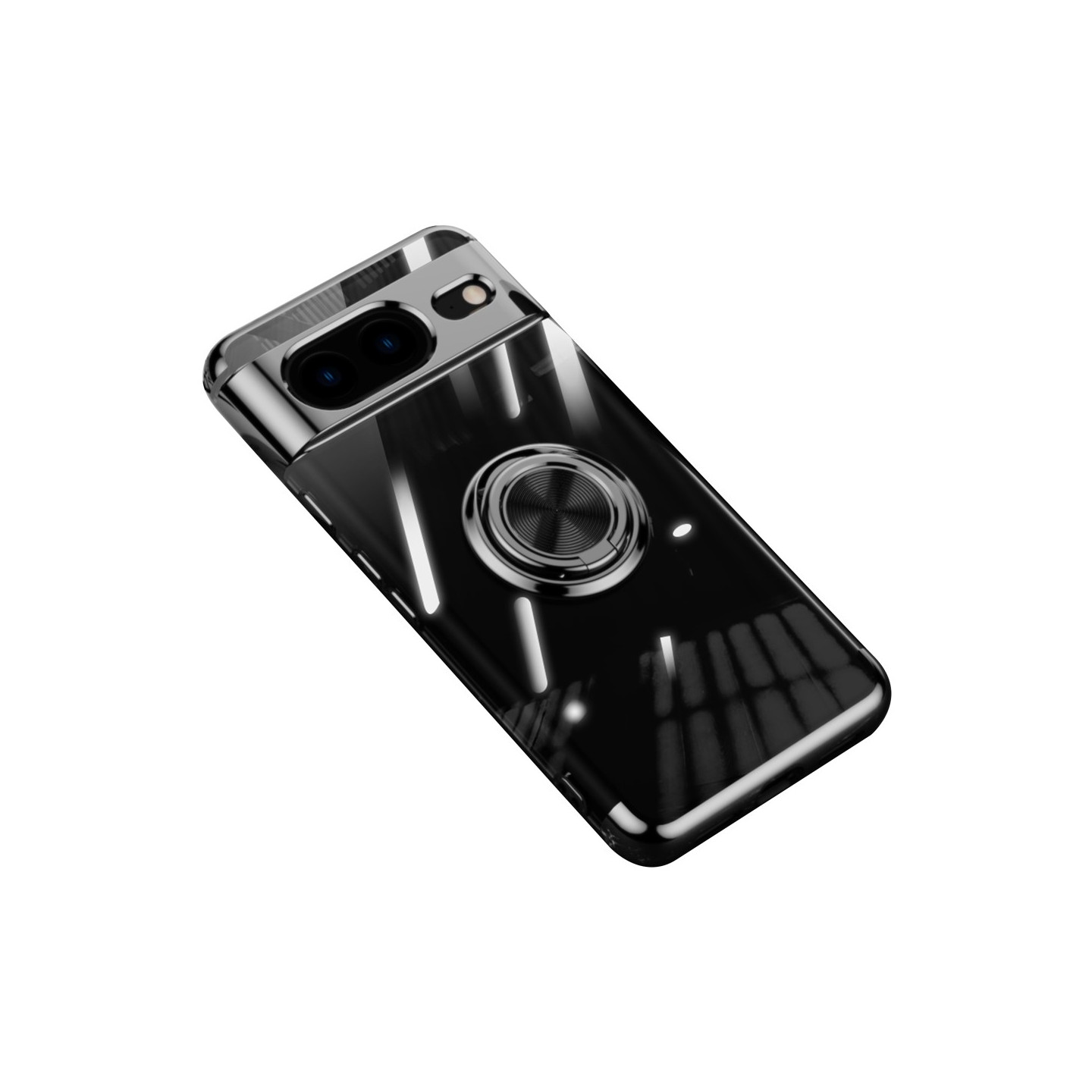 For Pixel 8 TPU Phone Case with Ring Kickstand