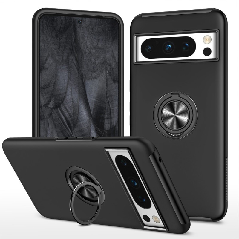 For Pixel 8 Pro Hybrid Deksel Med Fingerring - Svart