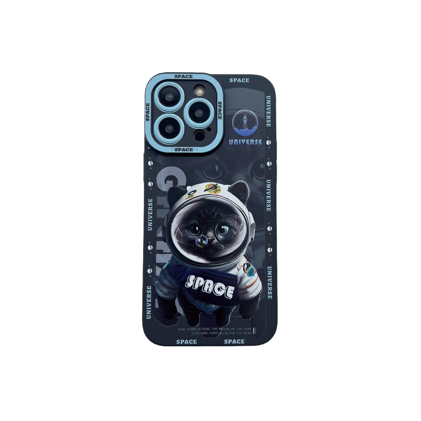 TPU Telefondeksel til iPhone 15 Pro Case Cat - Svart