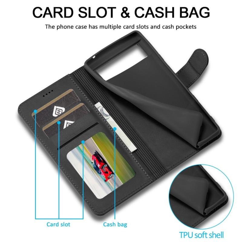 LC.IMEEKE Lompakkokotelo Pixel 8 - Musta