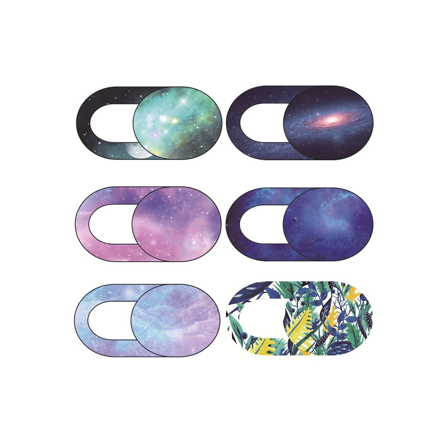 6 - Pack Webcam Protector Anti - spion Datakamerabeskyttelsesglidebryter