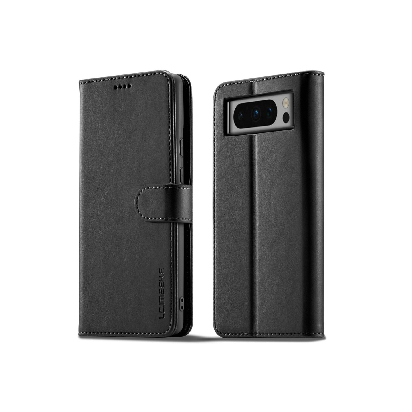 LC.IMEEKE Wallet Case for Pixel 8 Pro - Black
