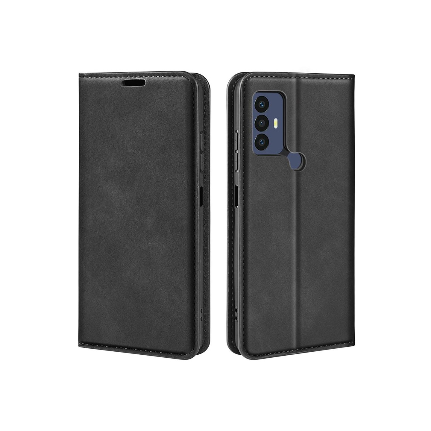 For TCL 30E/TCL 30 SE/TCL 306/TCL 305 Wallet Case - Black