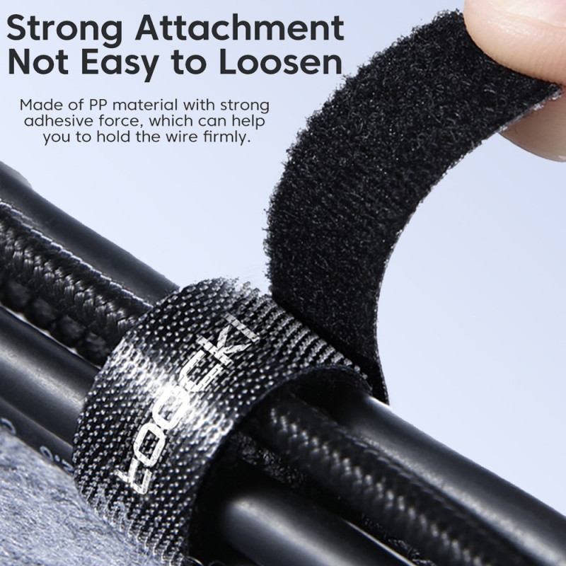 5m Organize Clippable Cable Management Velcro Reusable