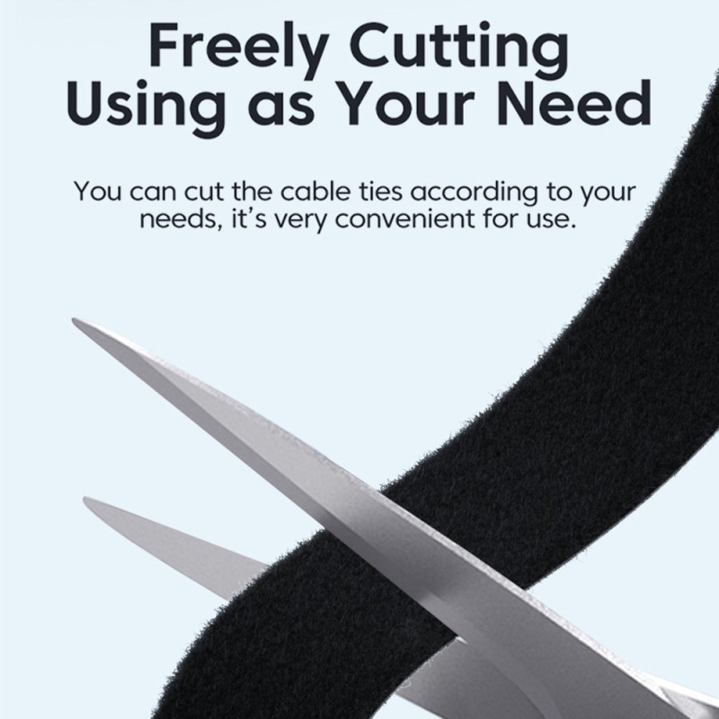 5m Organize Clippable Cable Management Velcro Reusable