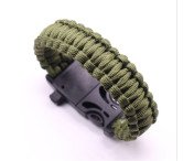 Överlevnadsarmband Survival Emergency Armband - Army Green