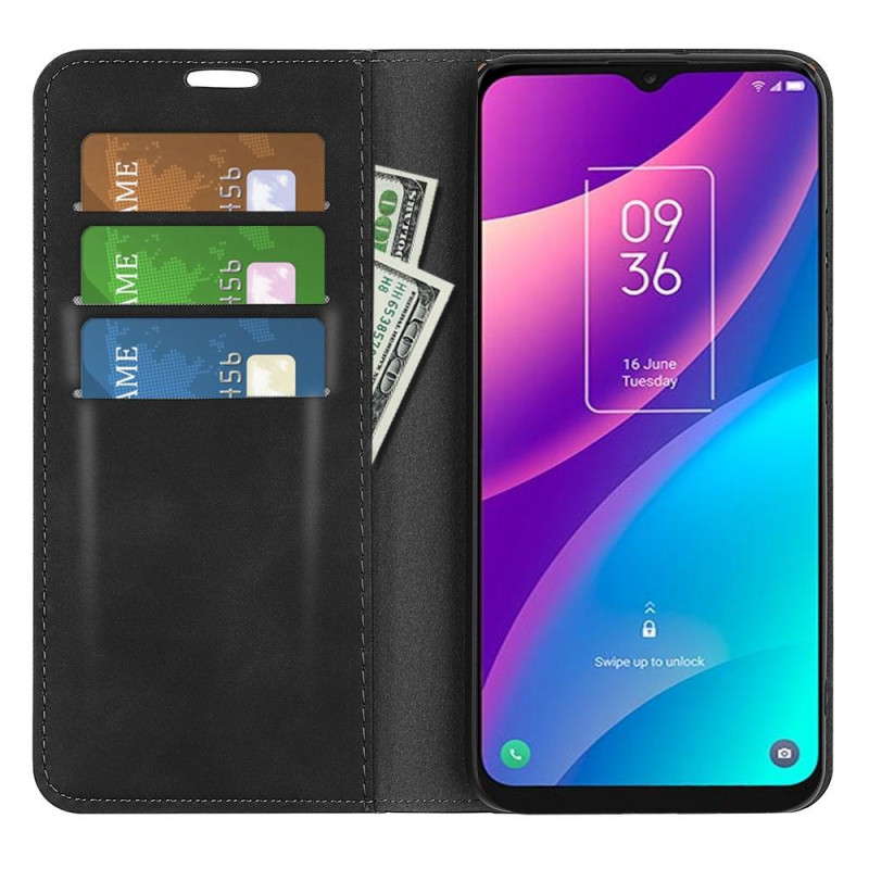 For TCL 30E/TCL 30 SE/TCL 306/TCL 305 Wallet Case - Black