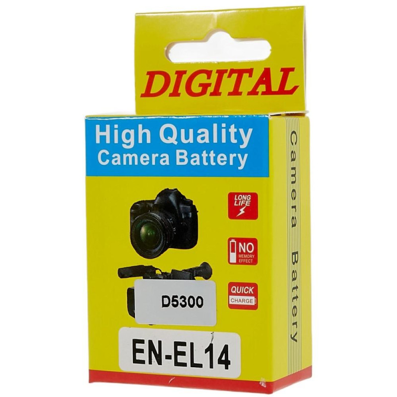 EN - EL14+Li - ion batteri til Nikon D3000 D3100 D3200 D3300 D3400 osv