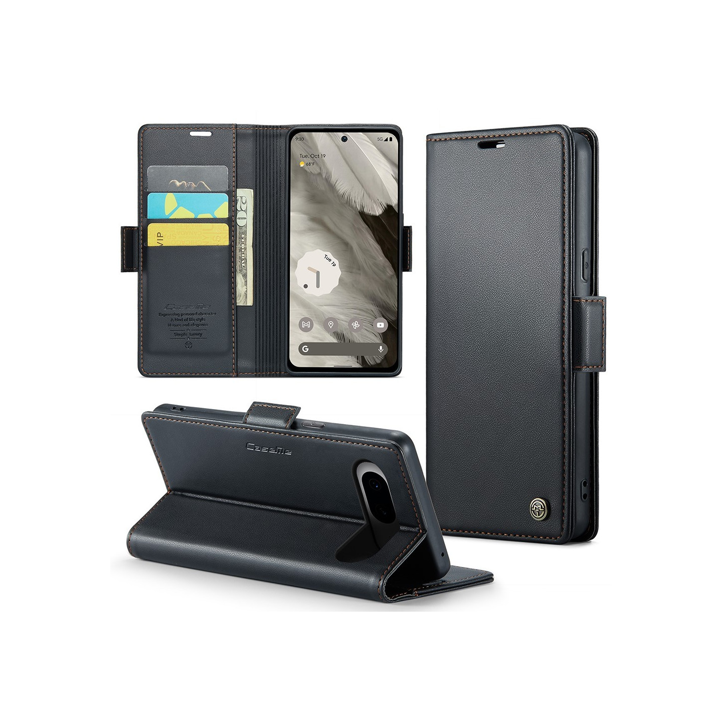 CASEME Retro Wallet Case for Pixel 8