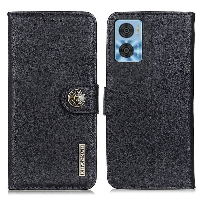 KHAZNEH Wallet Stand Case For Motorola Moto E22 4G / E22i 4G