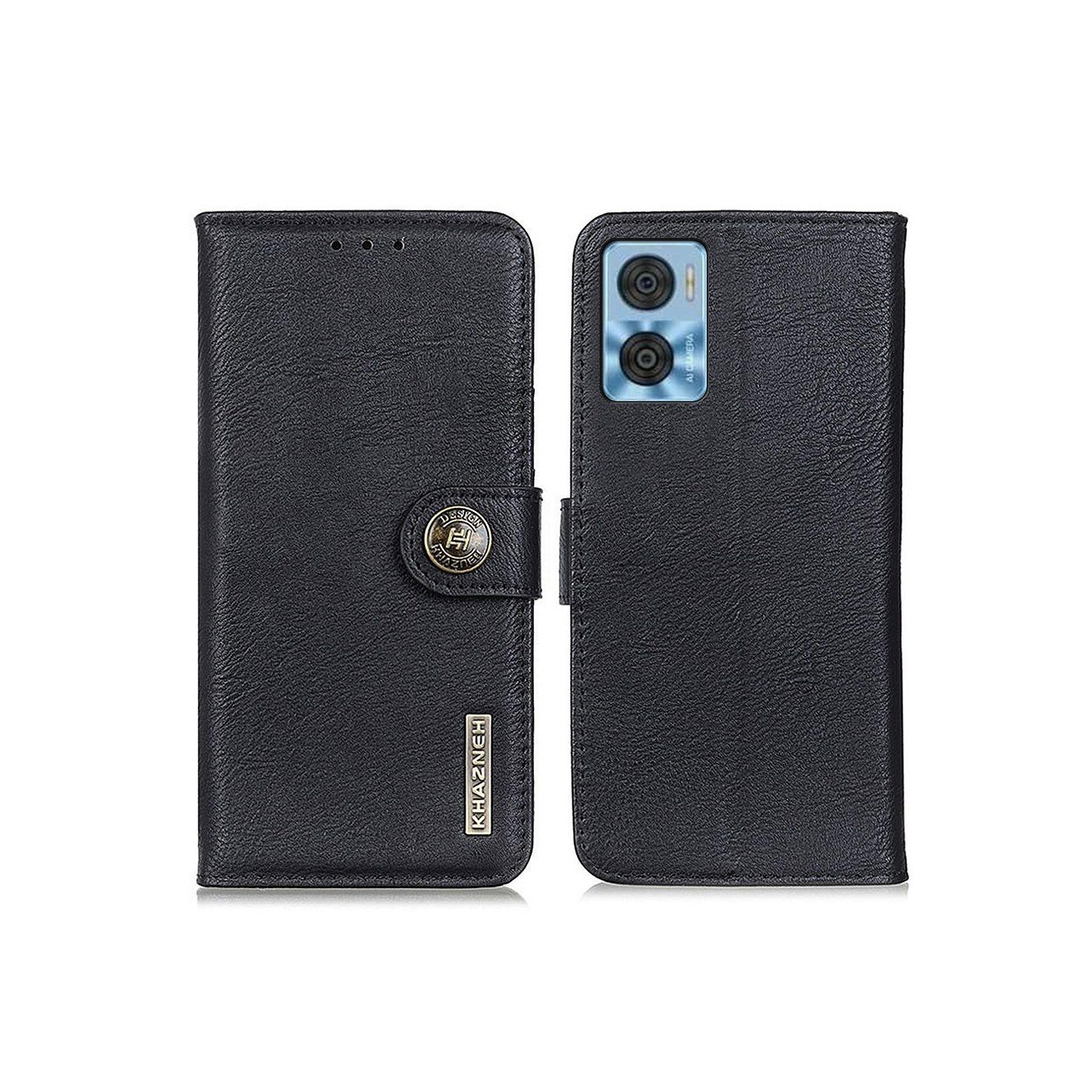 KHAZNEH Wallet Stand Case For Motorola Moto E22 4G / E22i 4G