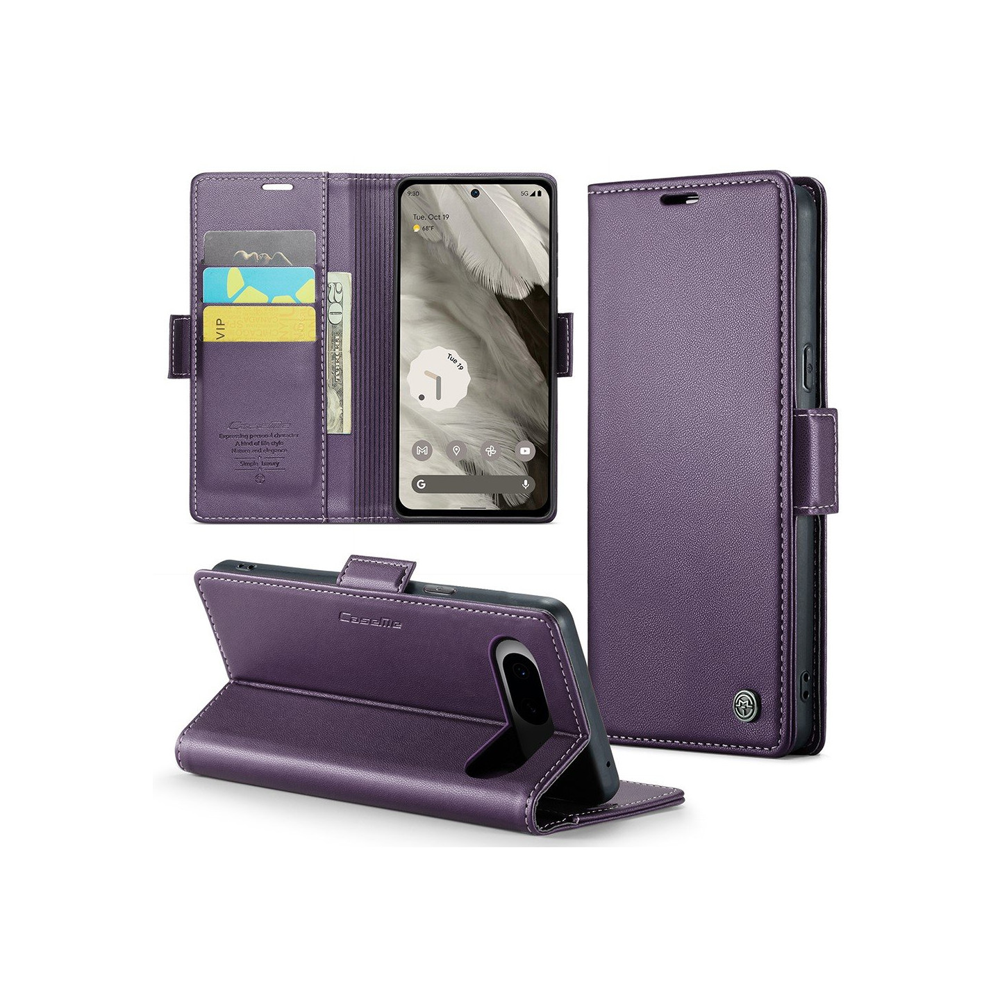 CASEME Lommebok - deksel til Pixel 8 - Lilla