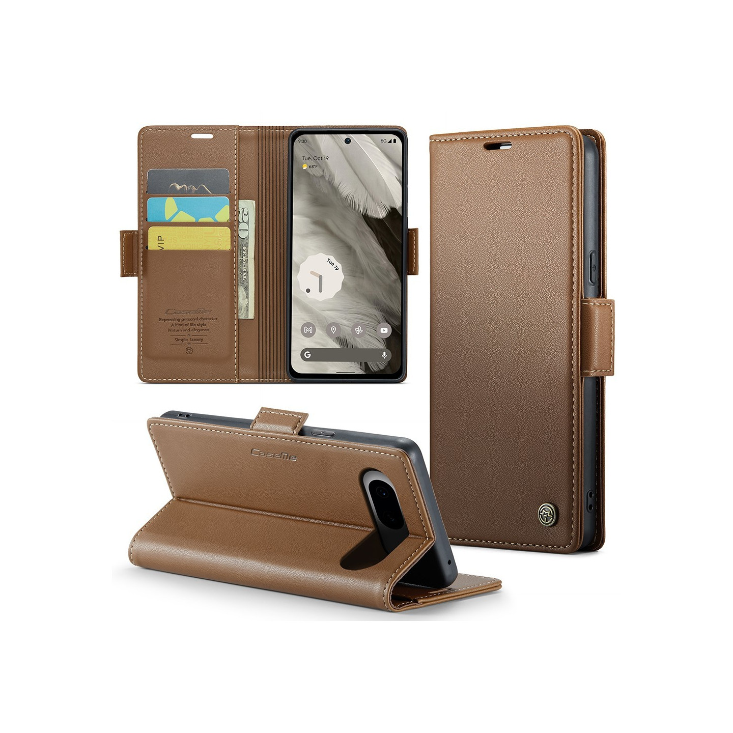 CASEME Retro Wallet Case for Pixel 8