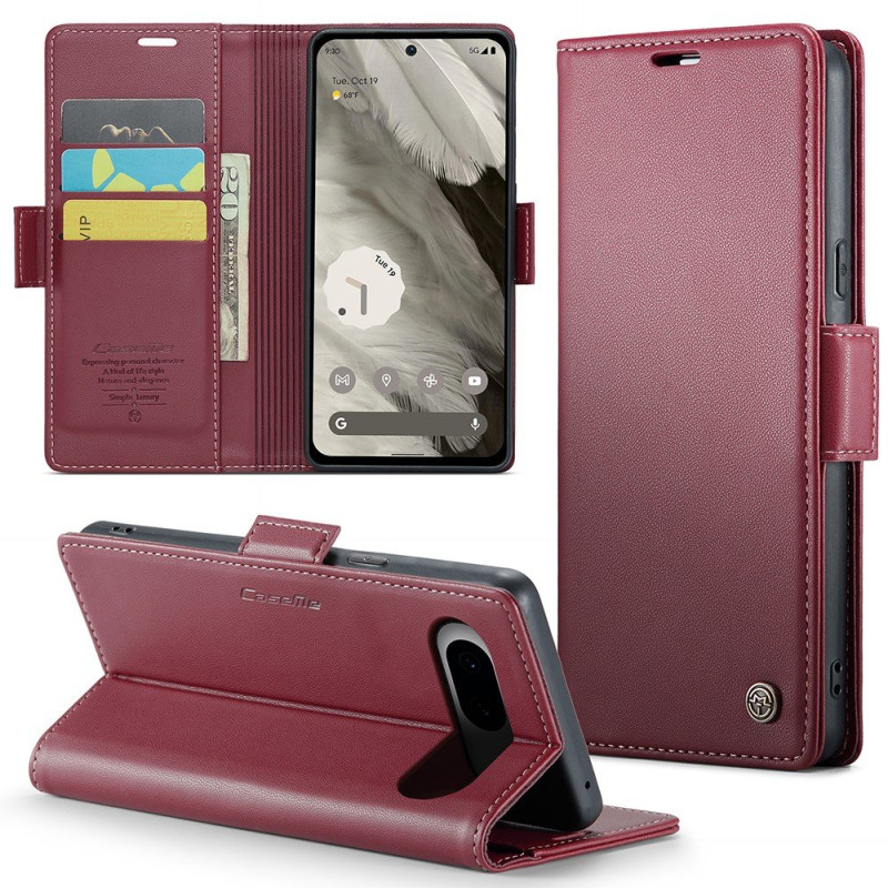 CASEME Retro Wallet Case for Pixel 8 - Red