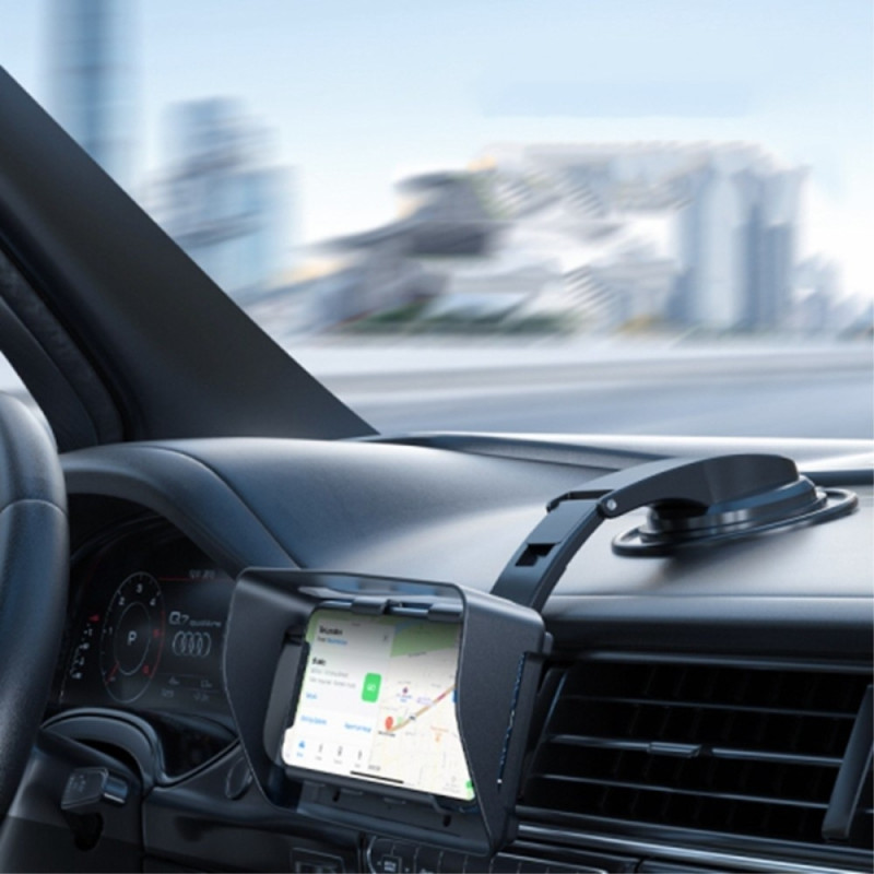 Auto Matkapuhelinteline 360° kääntyvä Tuulilasi Handsfree puhelinteline