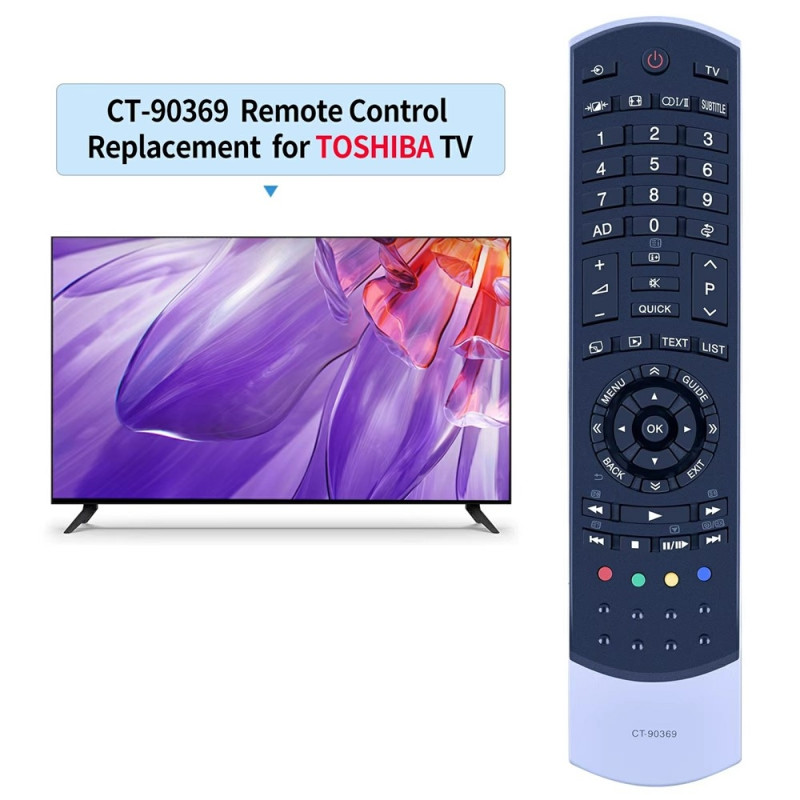 Fjernkontrollerstatning for CT-90369 For Toshiba TV
