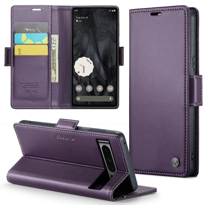 CASEME Retro Wallet Case for Pixel 8 Pro - Purple