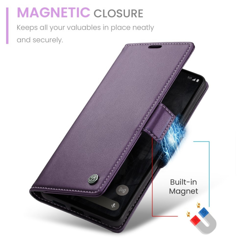 CASEME Retro Wallet Case for Pixel 8 Pro - Purple