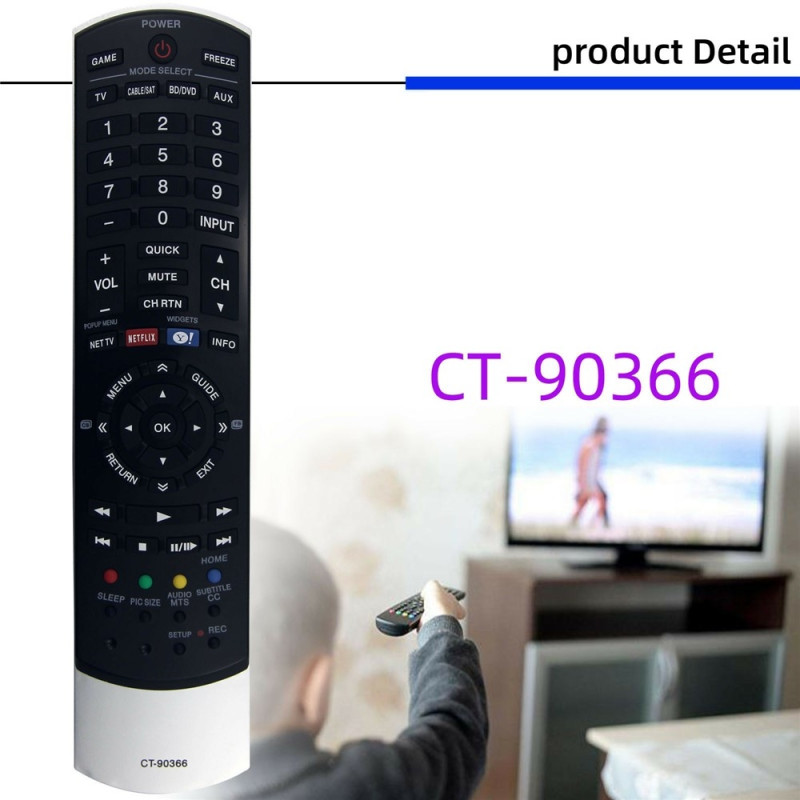 Remote Control Replacement for CT-90366 For Toshiba TV