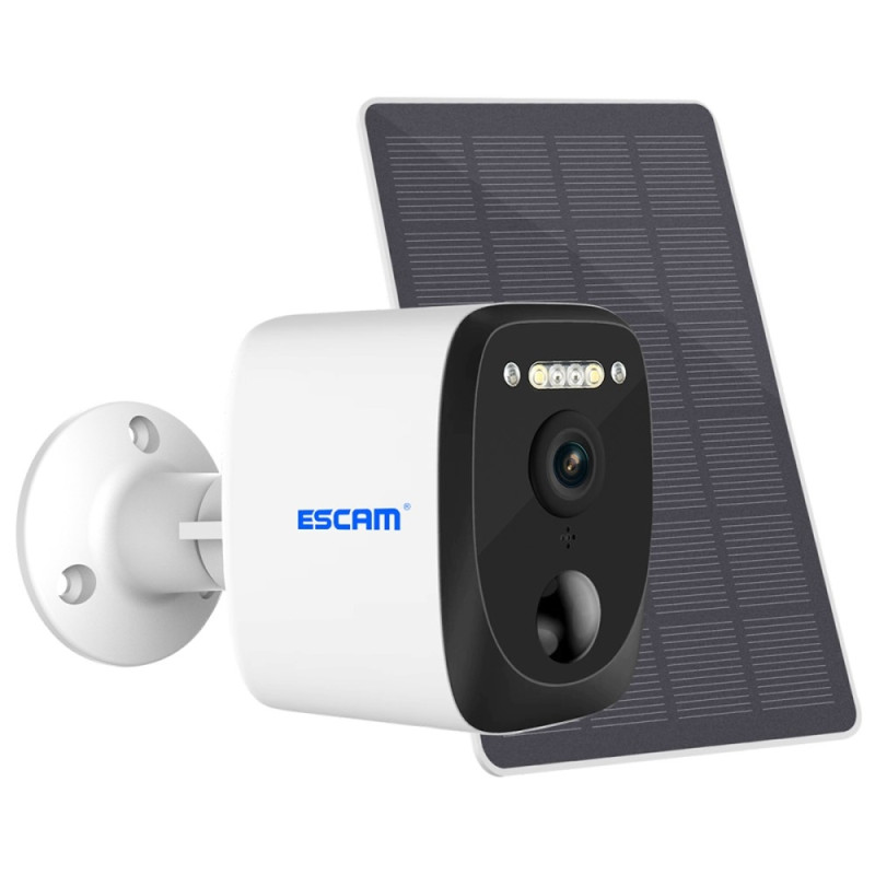 ESCAM QF370 3MP WiFi - kamera PIR nattsyn IP - kamera Solcellepanel