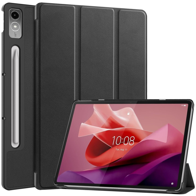 Lenovo Tab P12 kolminkertainen jalustan tablettikotelo - musta