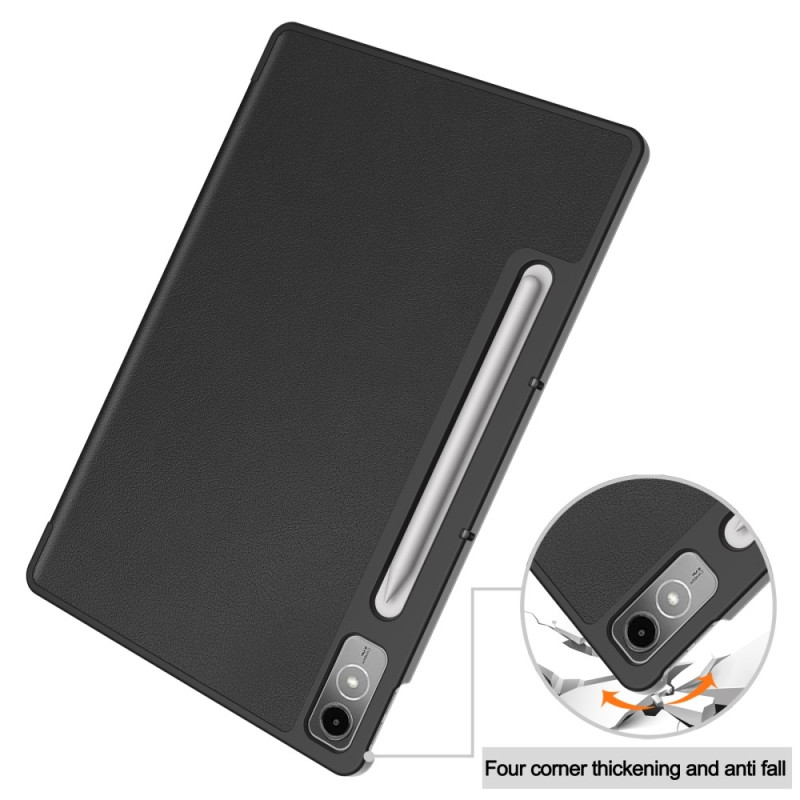 For Lenovo Tab P12 Tri - fold Stand Tablet Case - Black