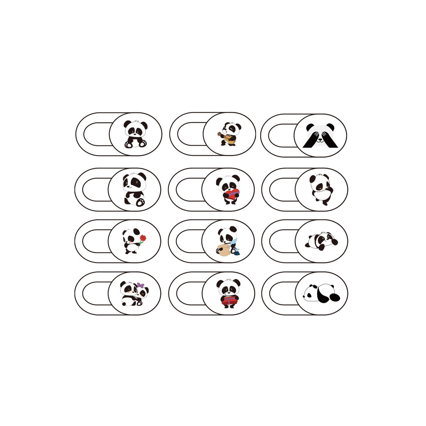 12 pcs WebCam Cover Shutter Camera WebCam Slider Privacy Sticker