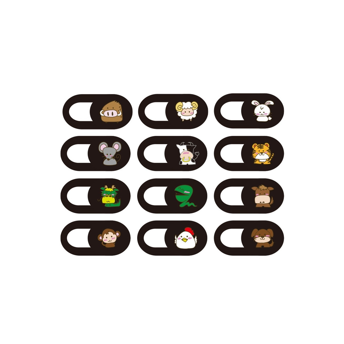 12 stk. Laptop Kamera Skyderdæksel Beskyttelse af Privatlivet