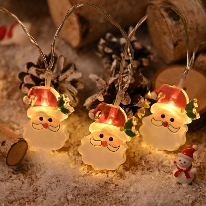 1.5 m 10 LED lights Santa Claus String Light Decorative - Santas
