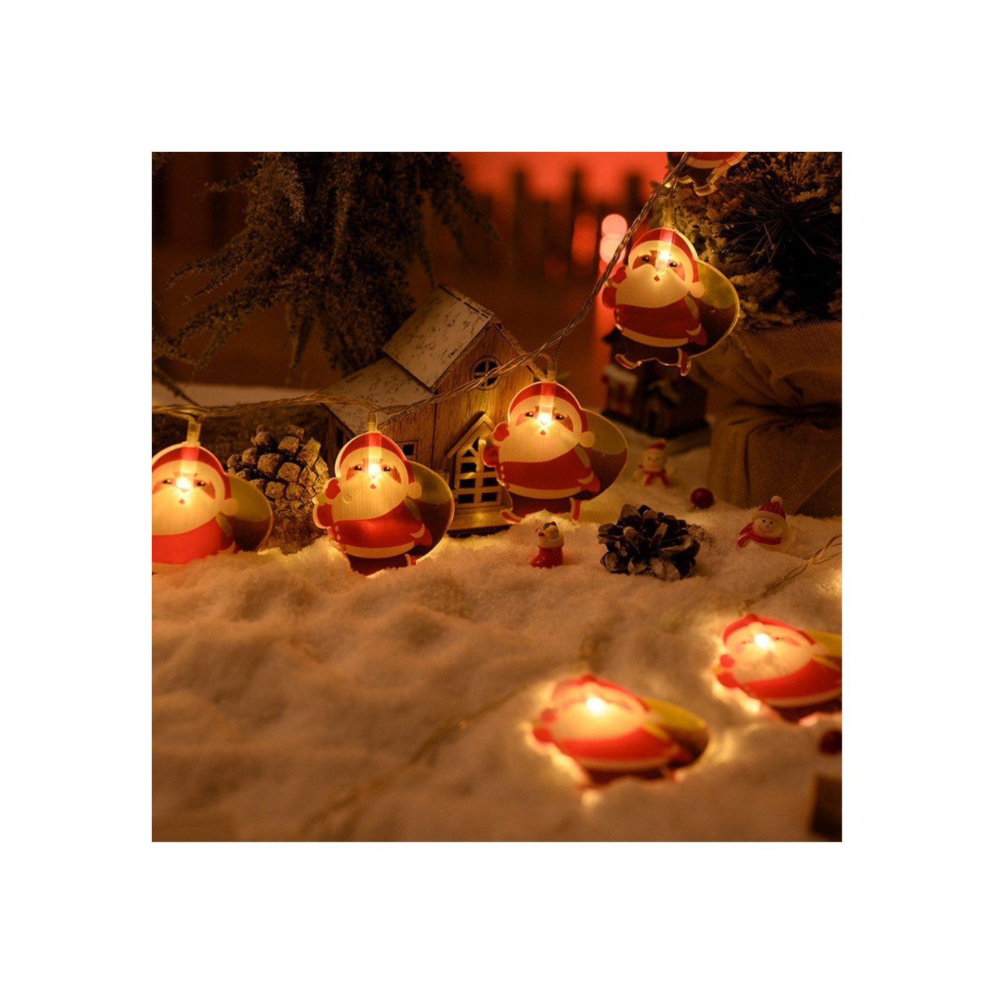 1.5 m 10 LED lights Santa Claus String Light Decorative - Santa