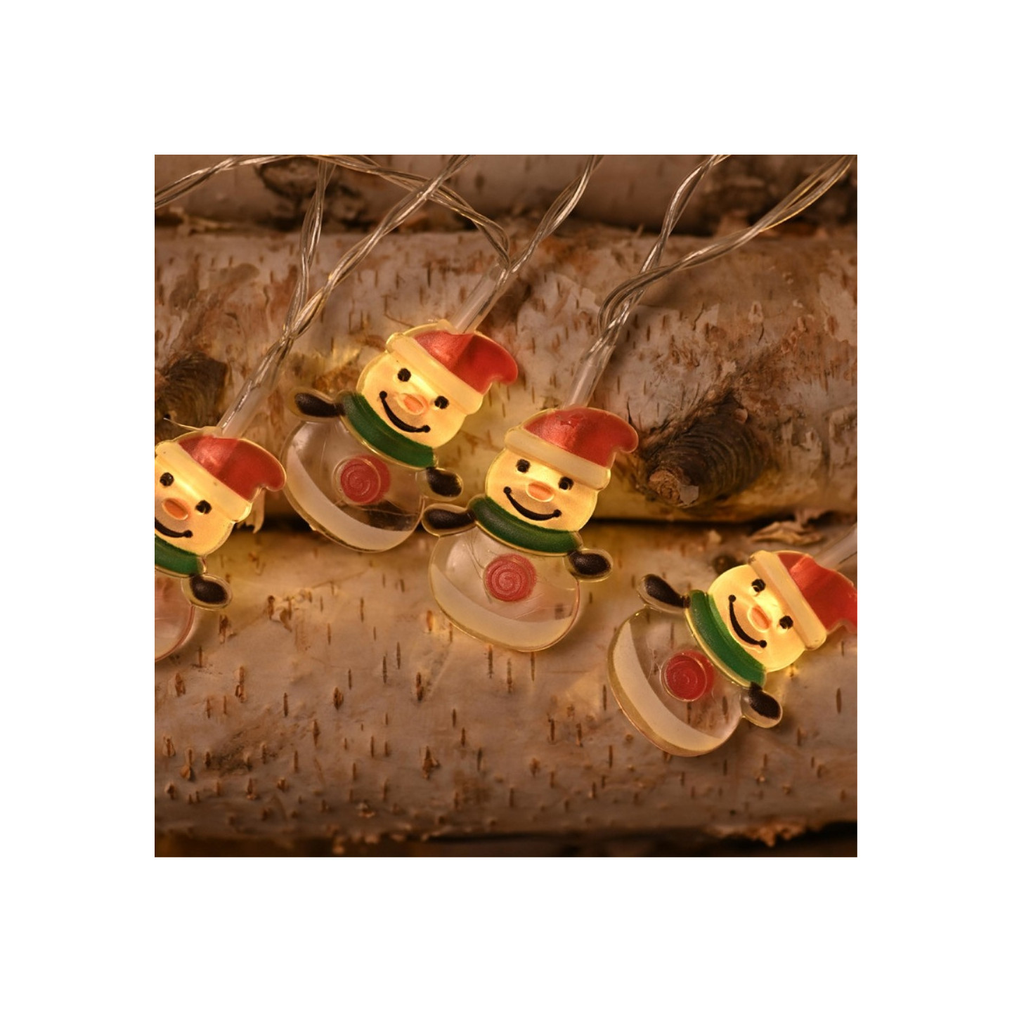 1,5 m 10 LED lys Julemand Strenge Lys Dekorativ - Snemand