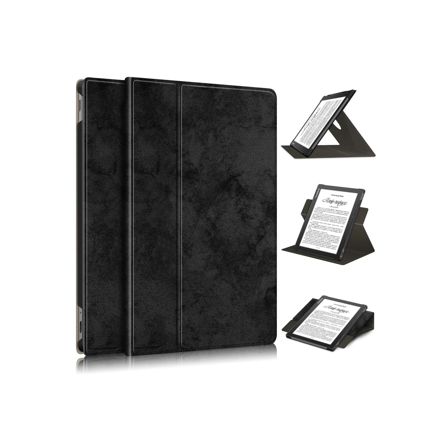 Reading tablet case For PocketBook InkPad Lite PB970 - Black