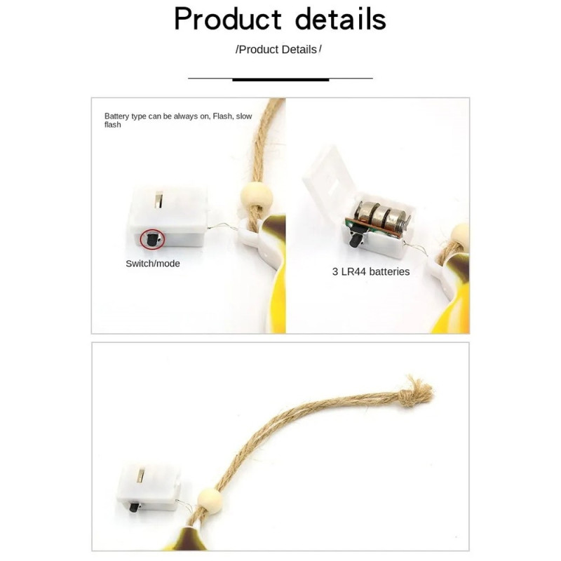 Halloween hængende LED - lys Skull Party Decor - Kranium