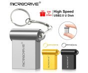 MICRODRIVE 128 GB USB-Minne 2.0 Metal Flash Drive Bärbar 