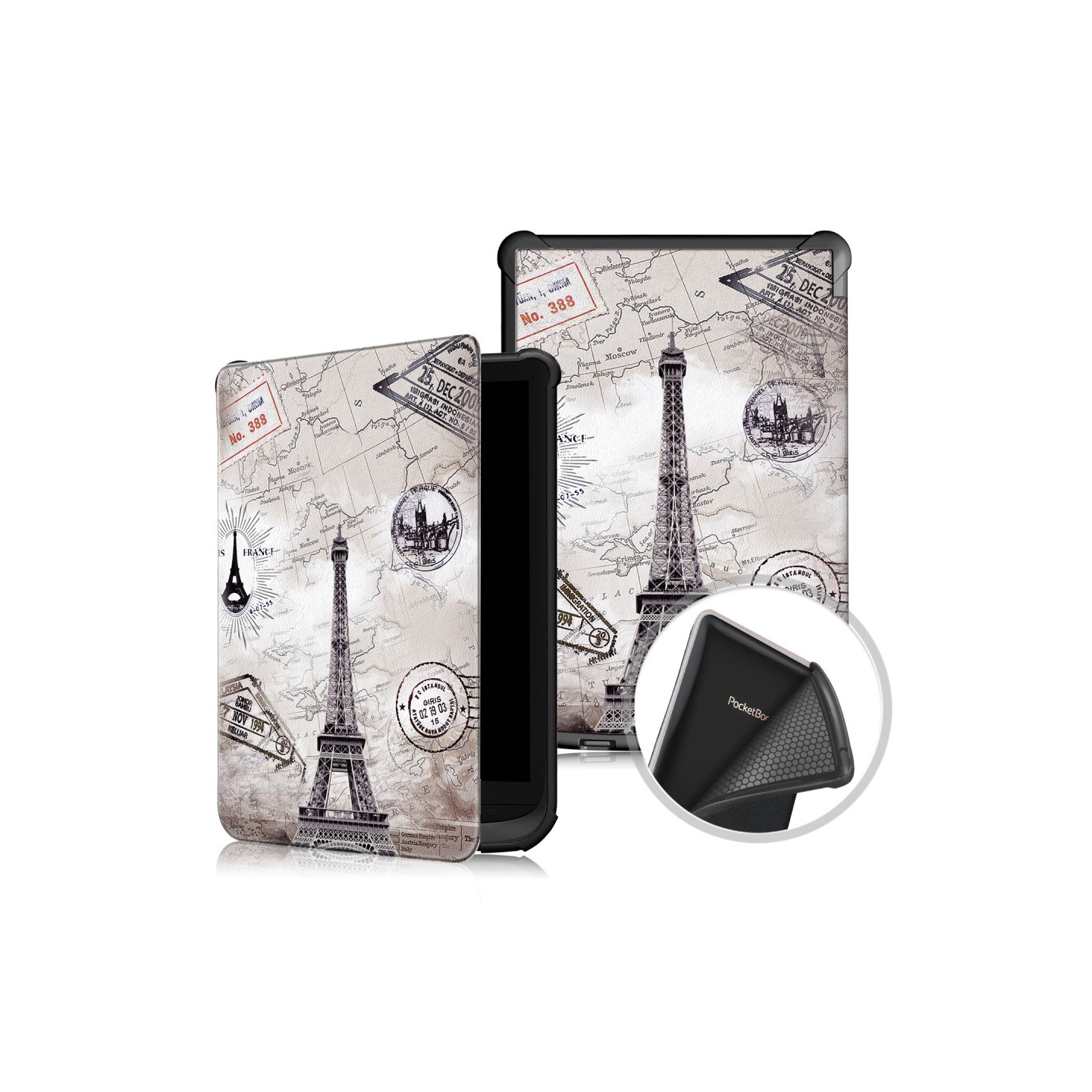 Case for PocketBook reading tablet - Many different models - The Eiffel Tower