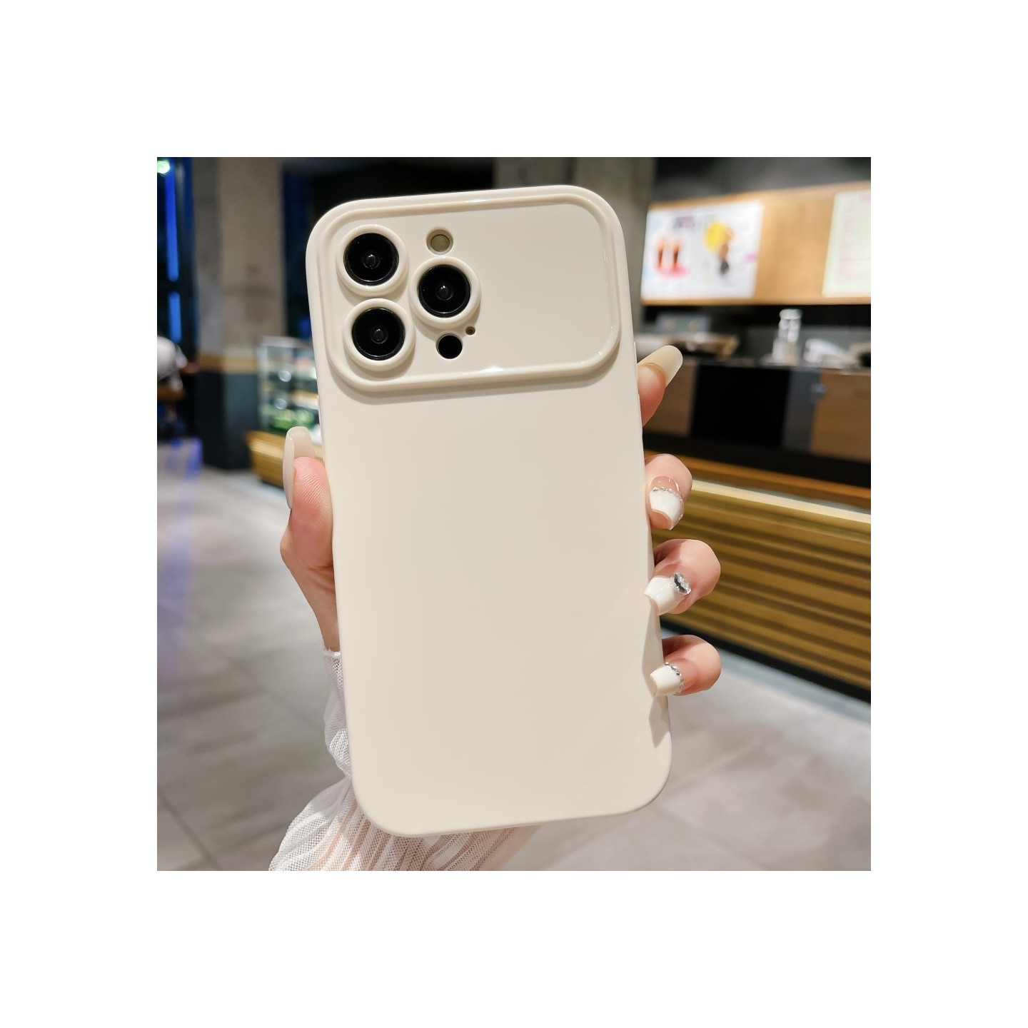 Slim - Fit TPU Phone Case Cover for iPhone 15 Pro Max Case - White