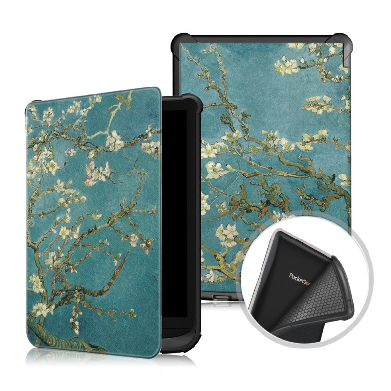 Case for PocketBook reading tablet - Many different models - Flower