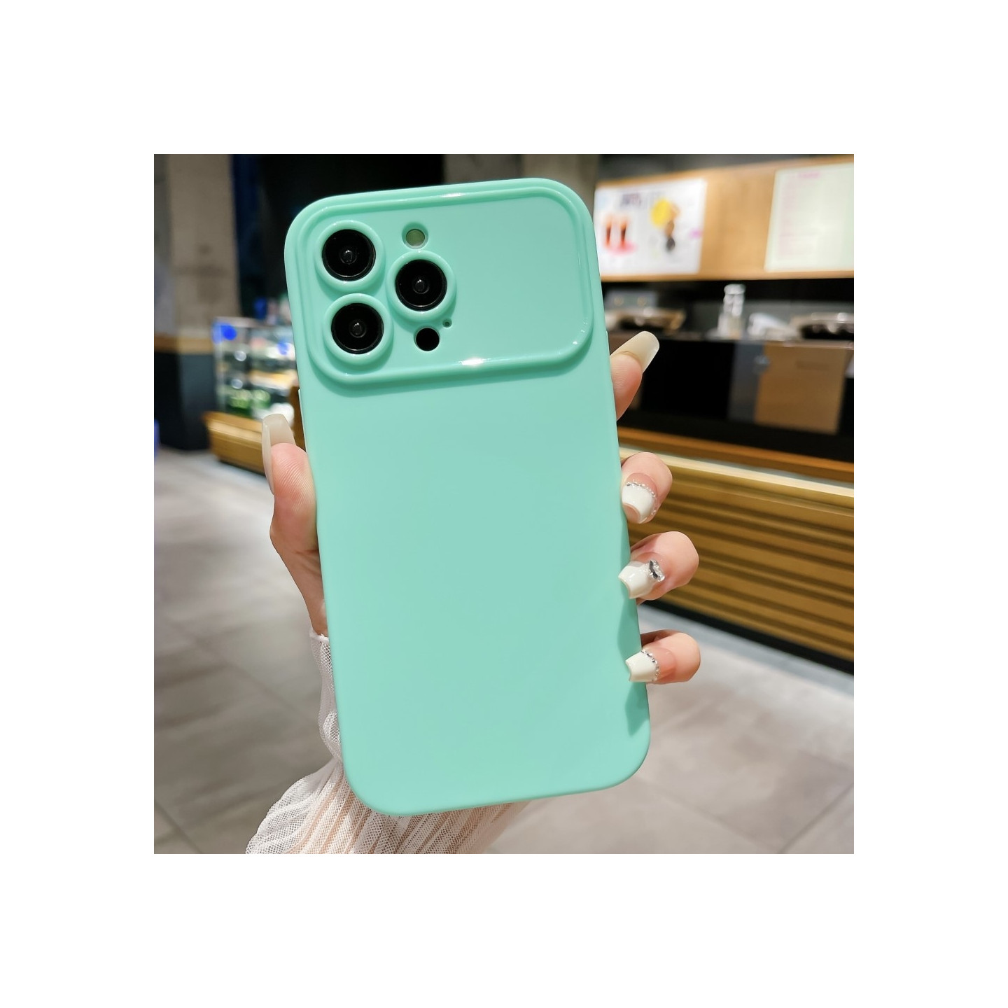 Slim - Fit TPU Telefondeksel til iPhone 15 Pro - deksel - Cyan