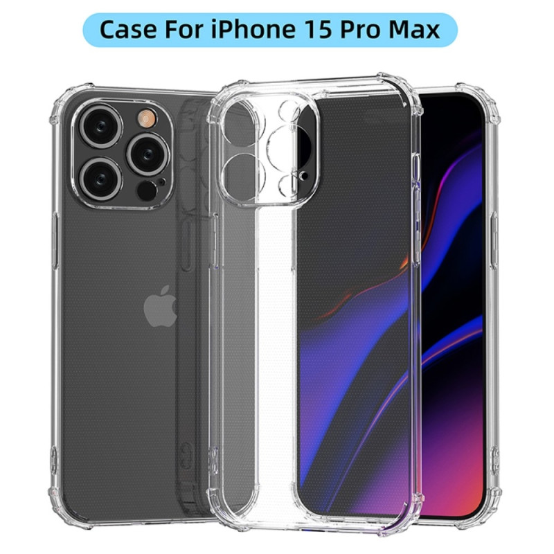 Til iPhone 15 Pro Max Shell Case TPU bagside - telefoncover