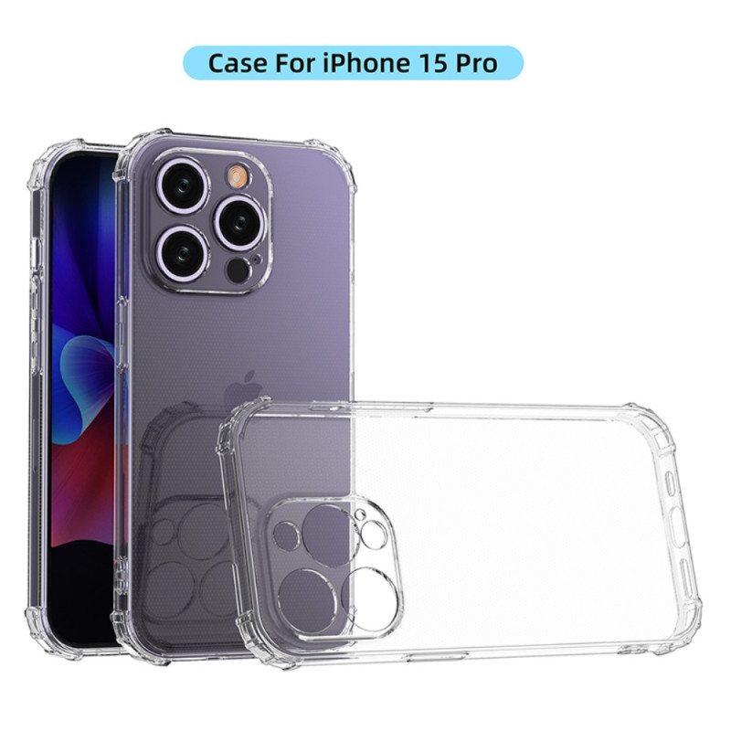 Til iPhone 15 Pro Shell Case TPU - ramme + Akryl - bagside - telefoncover