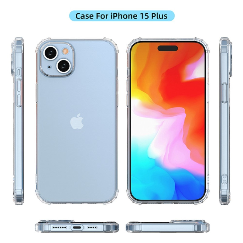 Til iPhone 15 Plus Shell Case TPU - ramme + Akryl - bagside - telefoncover