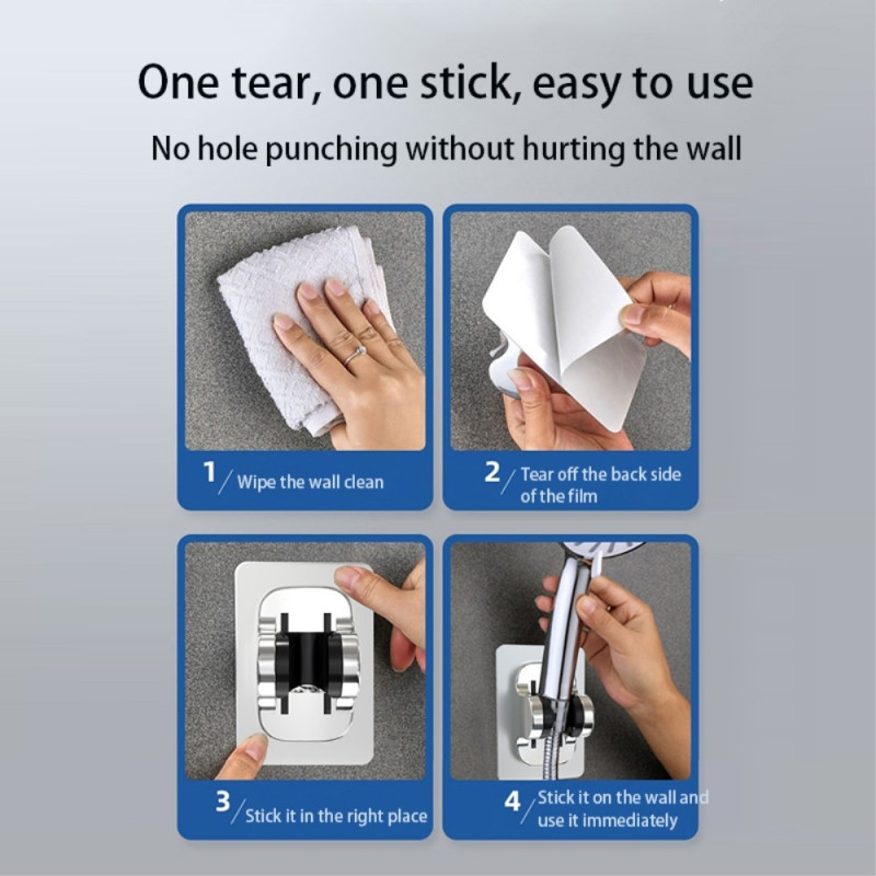 Bracket shower head holder Self - adhesive bathroom shower head bracket