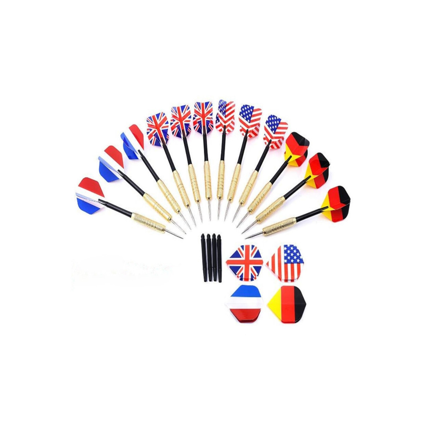 12 stk 18g piler Dart Dartkasting Dartkast Dartpiler i messing