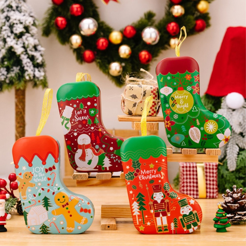 Joulusukka Muoto Säilytyslaatikko ripustettava koriste Joulu - 4 erilaista
